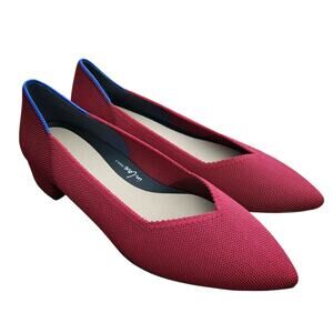 Rothy's The High Point Heels W7.5 Red Office Career‎ Business Classy Chic School